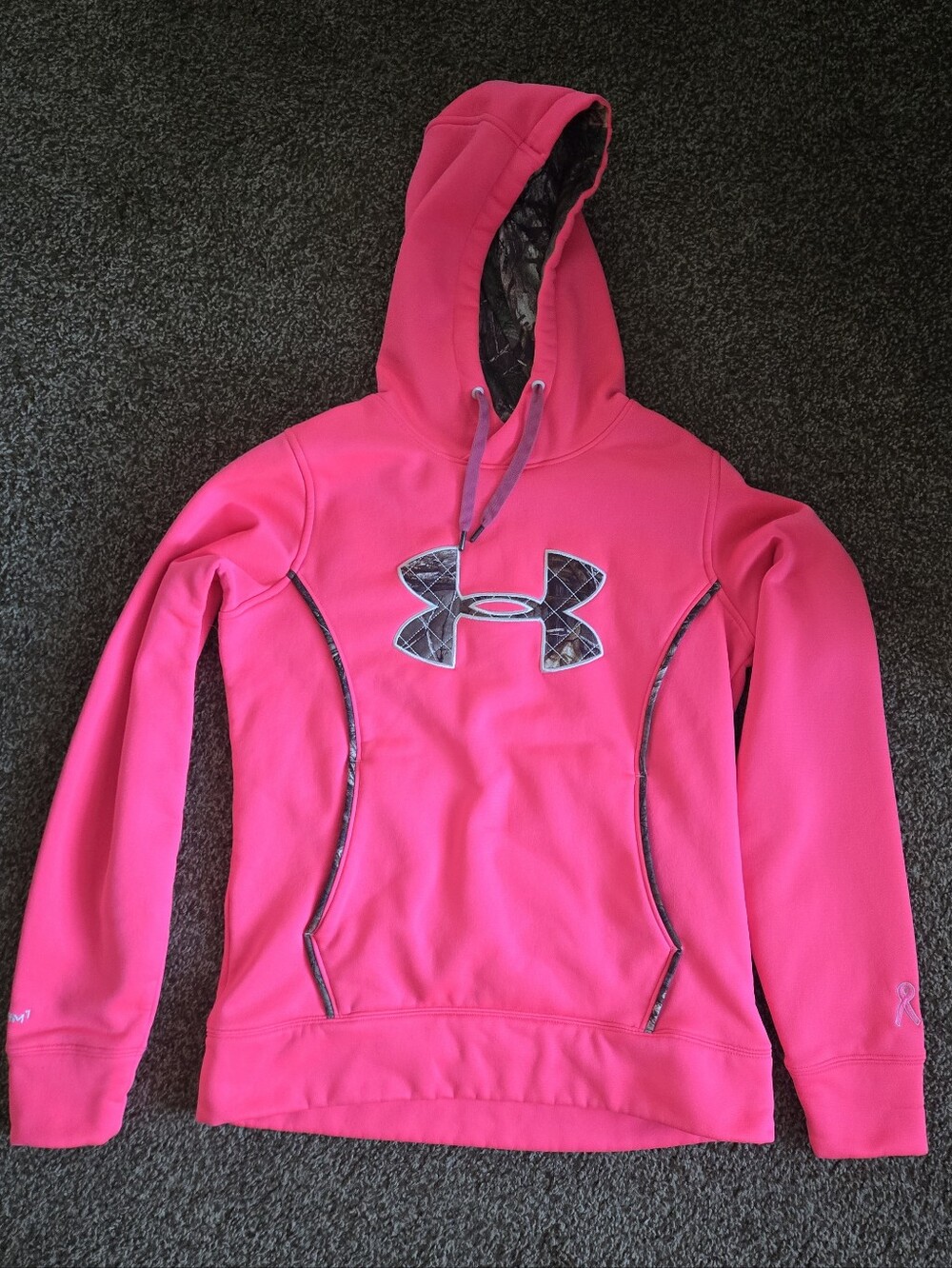 Under Armour Pink Hoodie with Logo